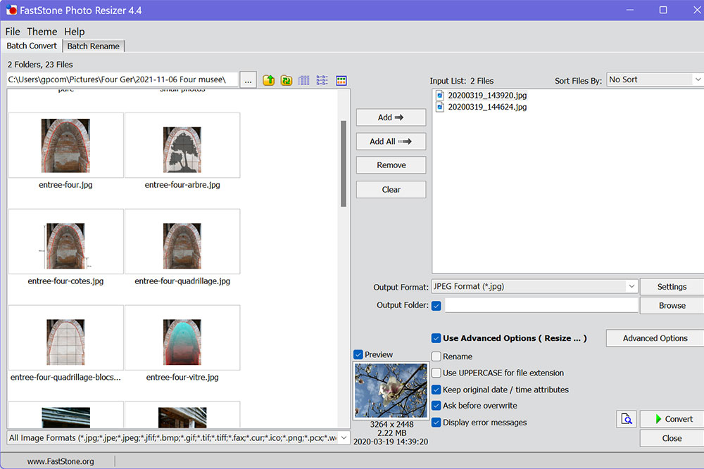 Fastone Photo Resize un logiciel pour Terres d'Echange et ses céramistes