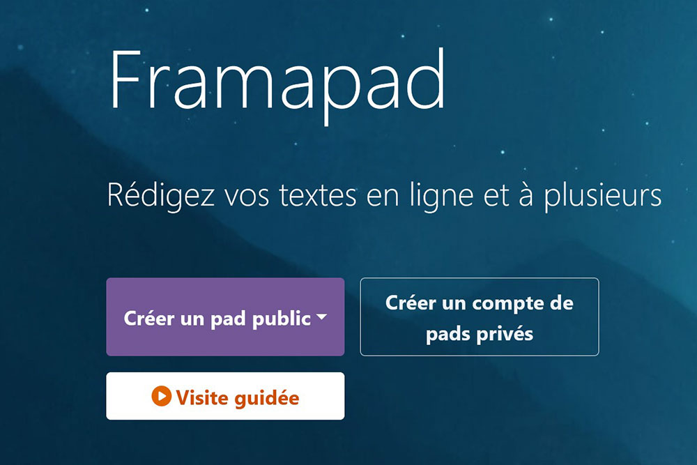 Céramistes de Terres d'Echange : Framapad pour écrire et communiquer ensemble simultanément.